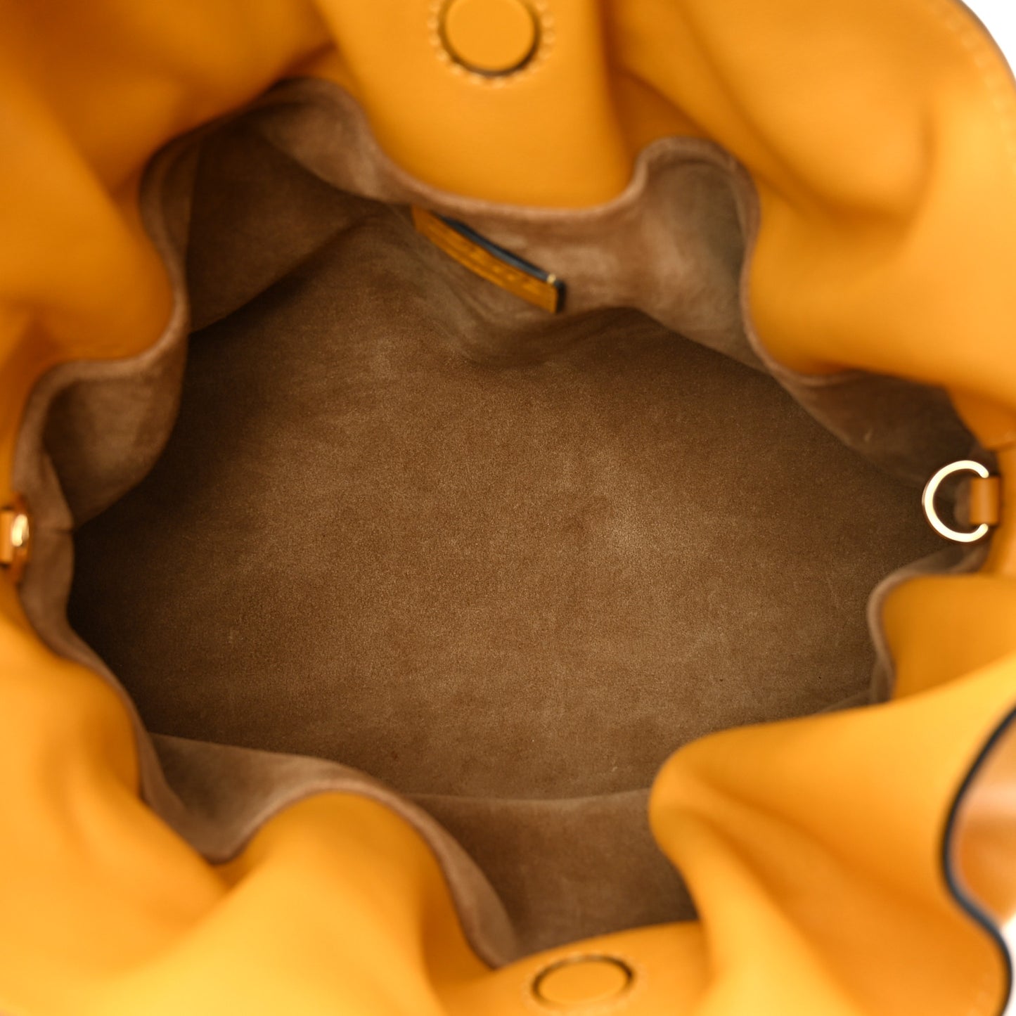 Nappa Medium Flamenco Knot Bag Mustard