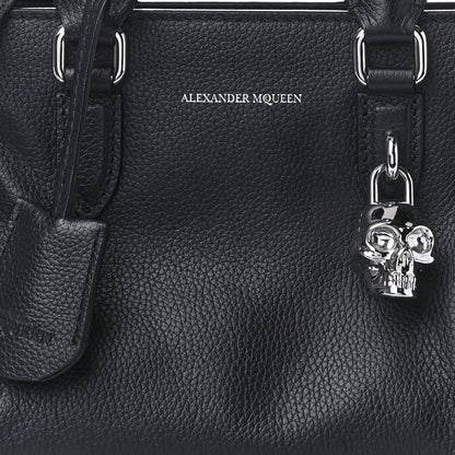 Alexander McQueen Pebbled Calfskin Mini Padlock Navy 8 of 11
