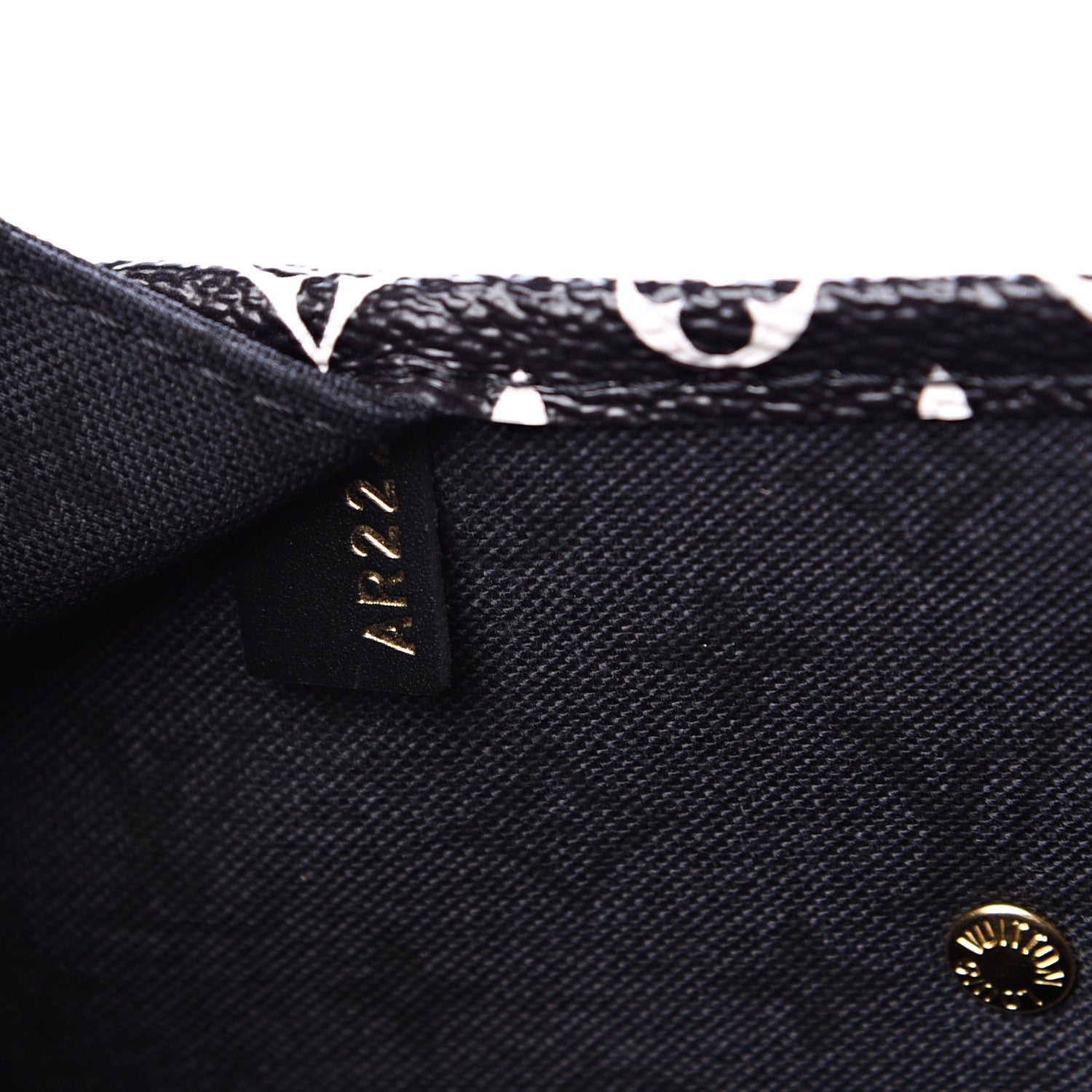 Louis Vuitton Monogram Giant Crafty Neverfull MM Creme Rouge Black 6 of 10