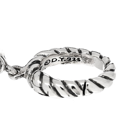David Yurman Sterling Silver Pearl Cable Enhancer Pendant 4 of 4