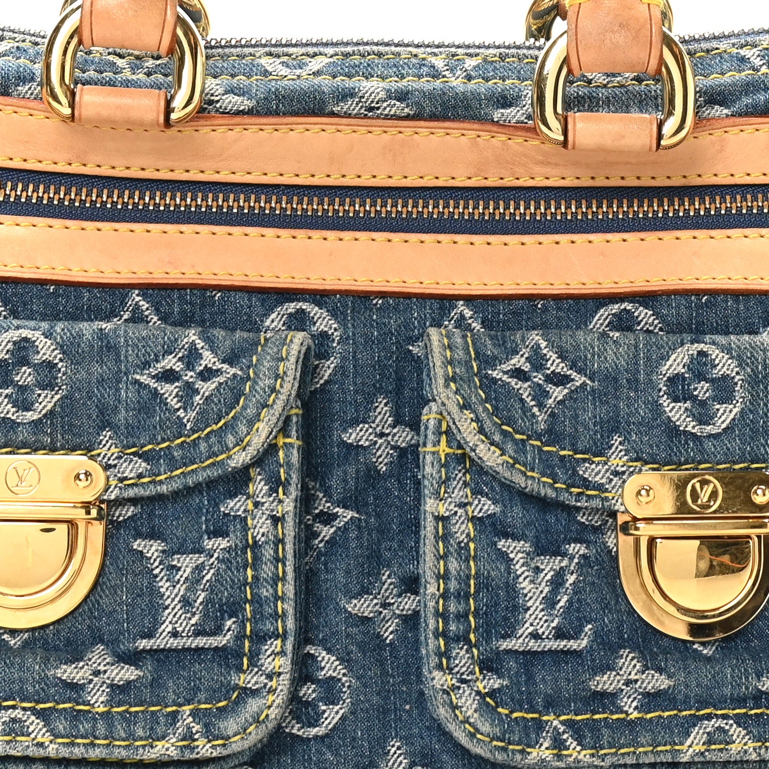 Louis Vuitton Monogram Denim Neo Speedy Blue 7 of 10