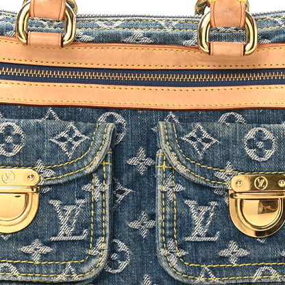 Louis Vuitton Monogram Denim Neo Speedy Blue 7 of 10