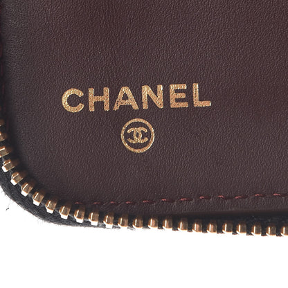 Chanel Caviar Quilted Large Zip Around Organizer Wallet Black 7 of 9