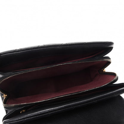 Chanel Shiny Sheepskin Quilted Small Trapezio Flap Black 5 of 11