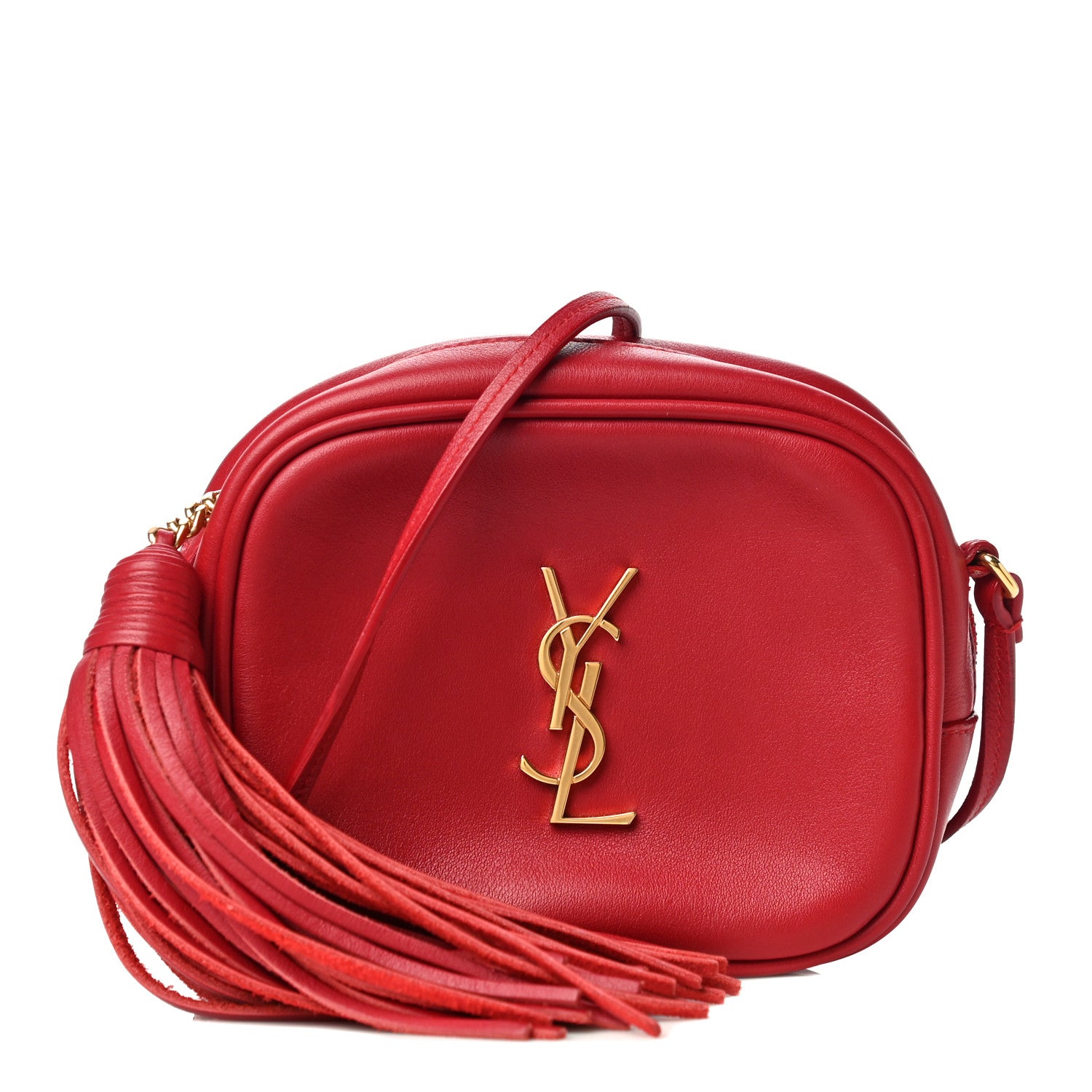 Saint Laurent Nappa Monogram Blogger Bag New Red 1 of 7