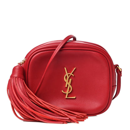 Saint Laurent Nappa Monogram Blogger Bag New Red 1 of 7