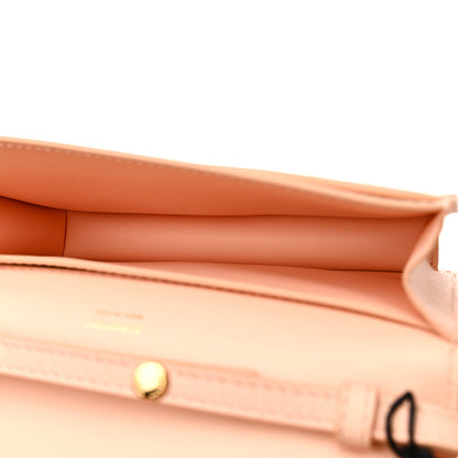 Burberry Smooth Calfskin Logo Embossed Hampshire Crossbody Peach Pink 5 of 9