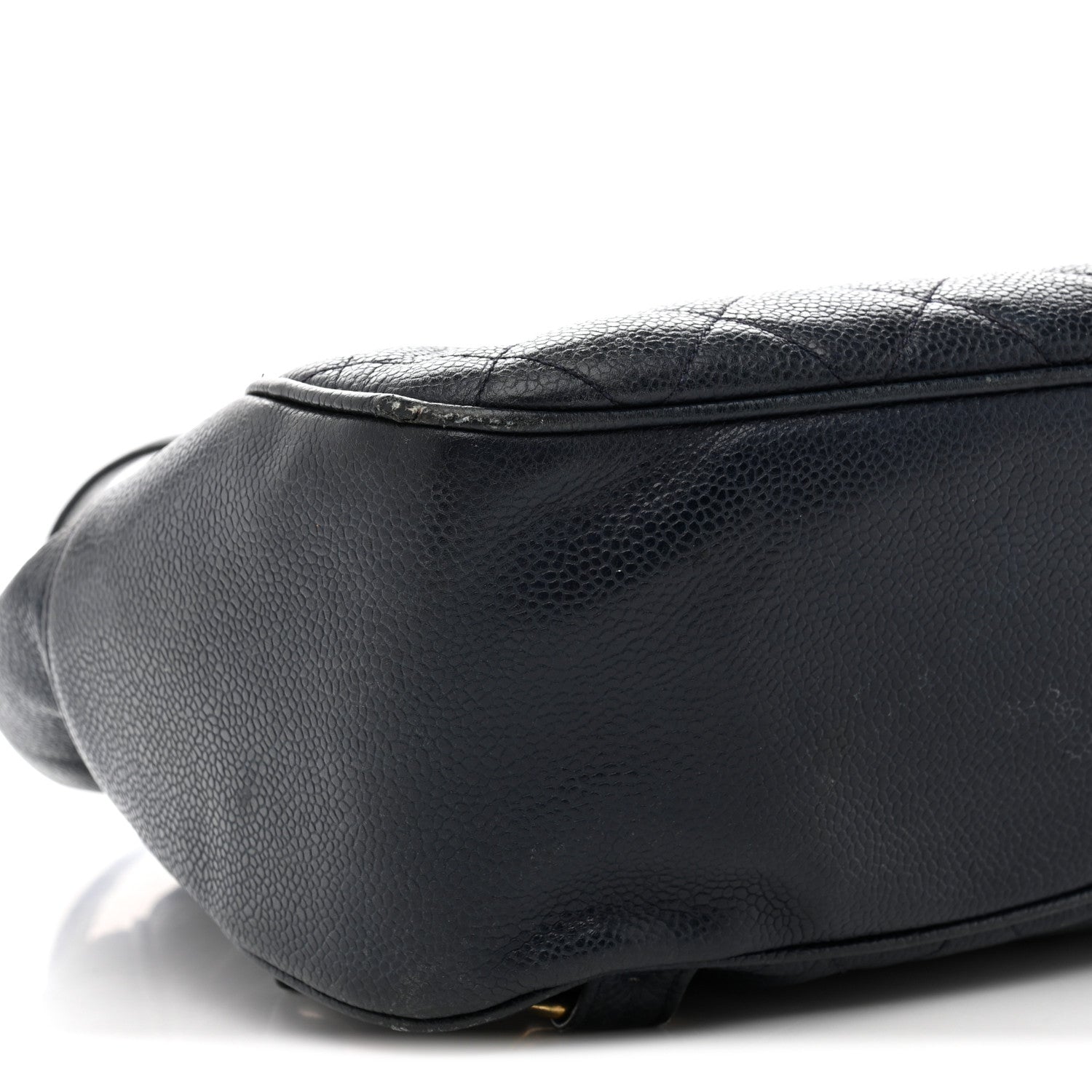 Chanel Caviar Quilted CC Drawstring Backpack Navy 9 of 14
