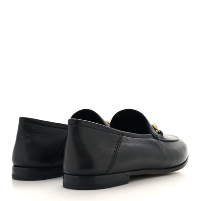 Gucci Lambskin Womens Brixton Horsebit Loafers 37.5 Black 4 of 8
