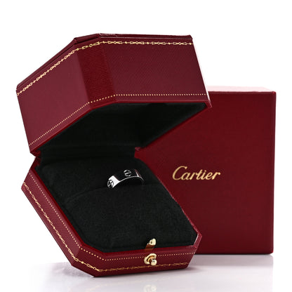 Cartier 18K White Gold 5.5mm LOVE Ring 54 6.75 5 of 5
