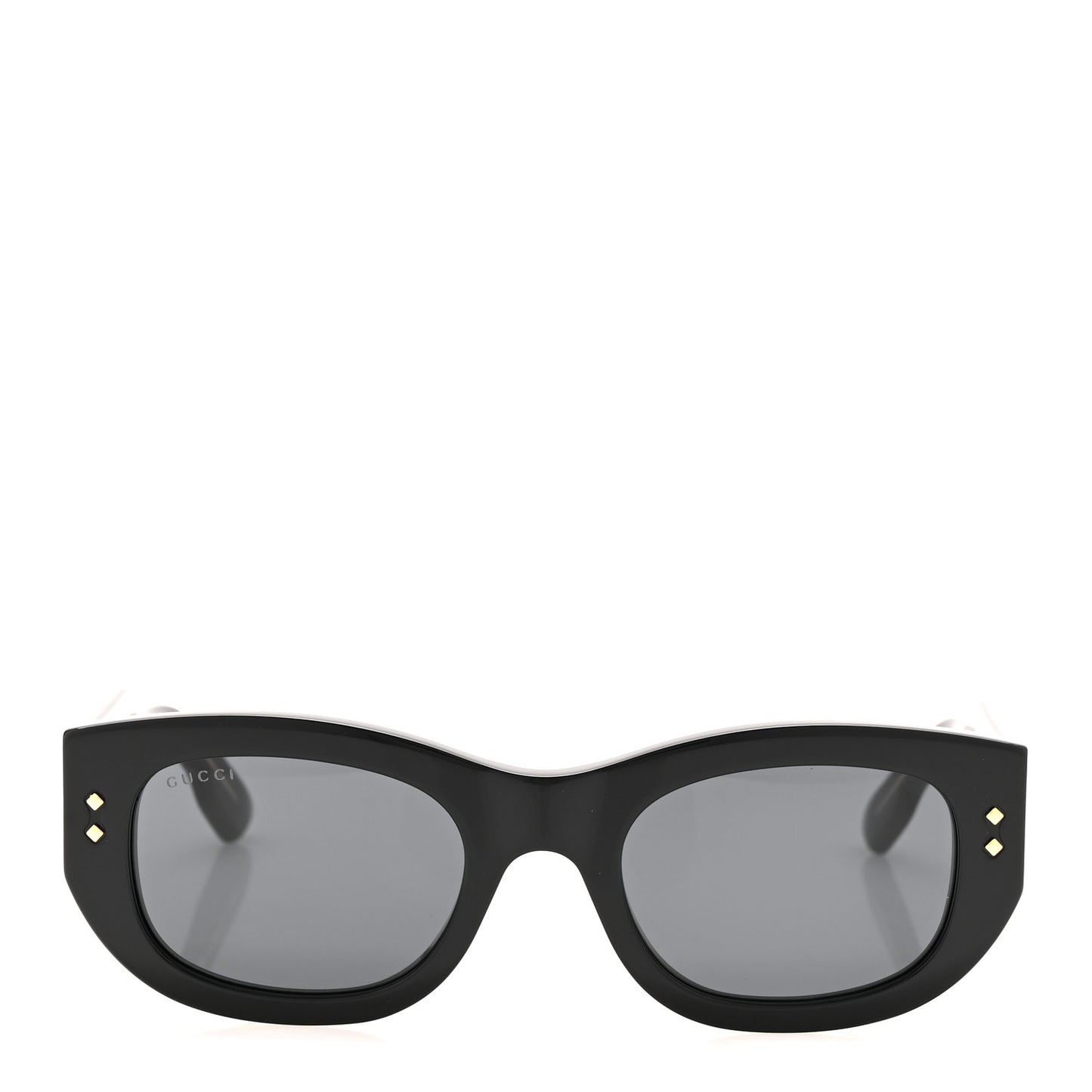 Acetate Rectangle Frame Sunglasses GG1215S Black