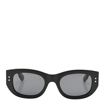 Gucci Acetate Rectangle Frame Sunglasses GG1215S Black 2 of 10