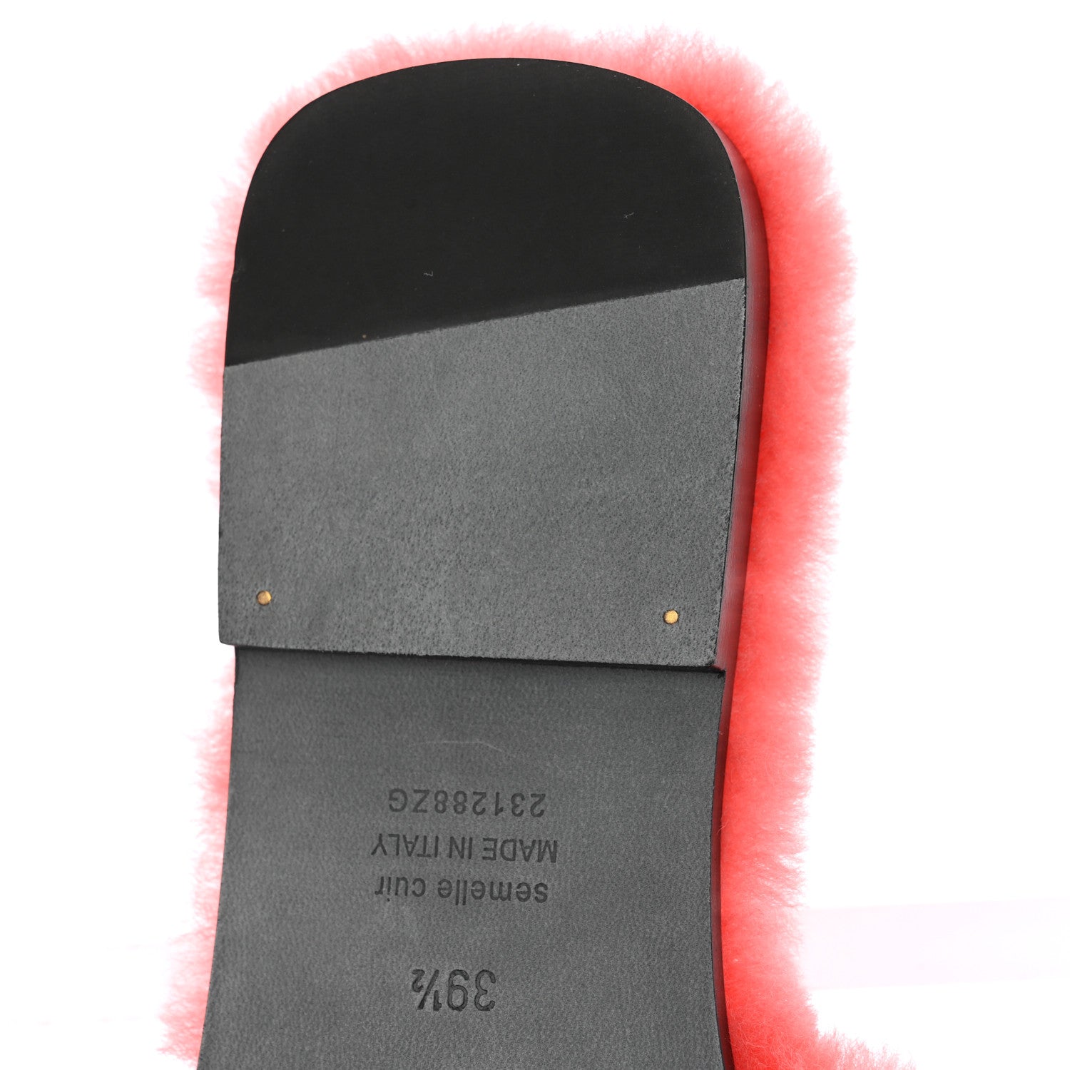 Hermes Woolskin Oran Sandals 39.5 Rose Du Desert 11 of 16