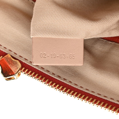 Chloe Suede Calfskin Braided Medium Marcie Satchel Terracotta Red 7 of 13