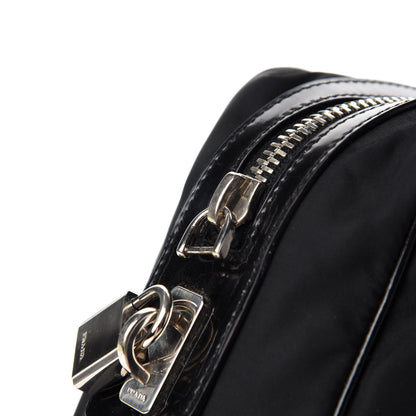 Prada Tessuto Nylon Vernice Bauletto Black 8 of 15