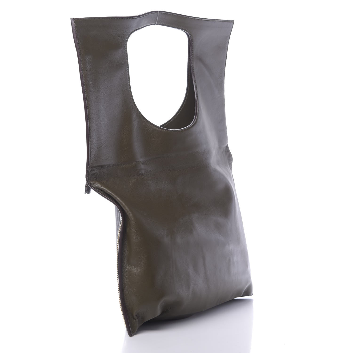 Tom Ford Ramskin Large Alix Padlock Zip Shoulder Bag Green 4 of 12