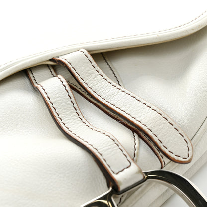 Christian Dior Calfskin Saddle Bag White 21 of 27