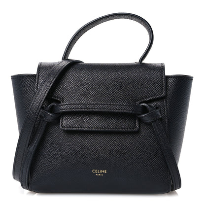 Celine Grained Calfskin Pico Belt Bag Black 1 of 10