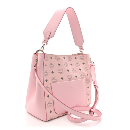MCM Visetos Medium Aren Hobo Powder Pink 3 of 11