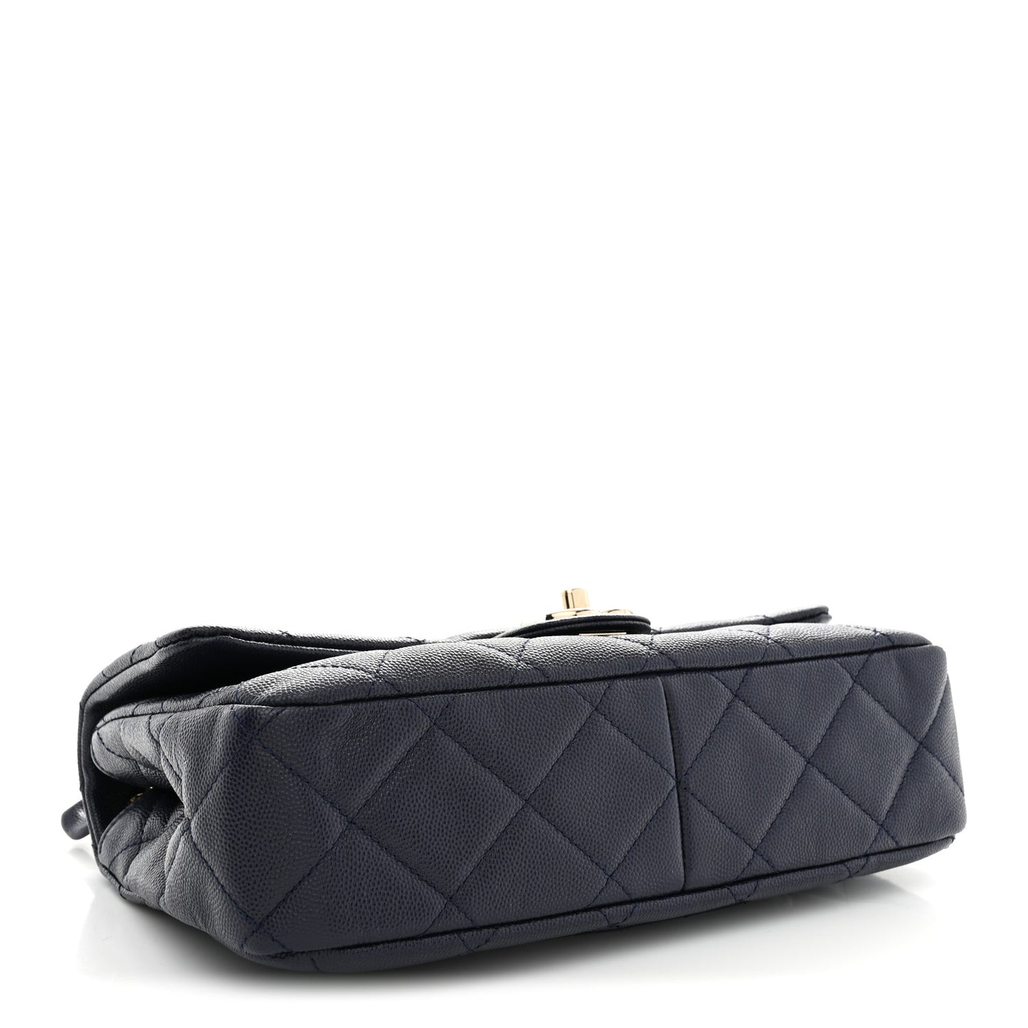 Caviar Quilted Large Funky Match Flap Navy