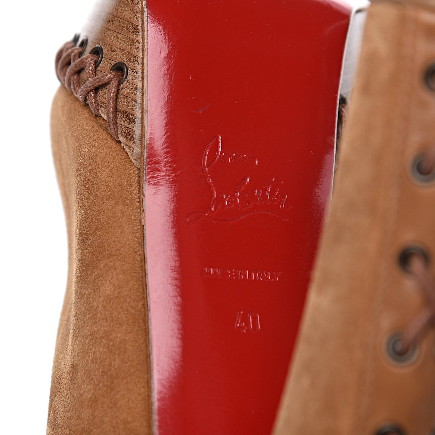Suede Step N Roll 140 Platform Boots 40 Cuir Jaune