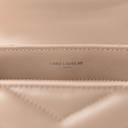 Saint Laurent Calfskin Y Quilted Monogram Toy Loulou Crossbody Bag Mink 9 of 11