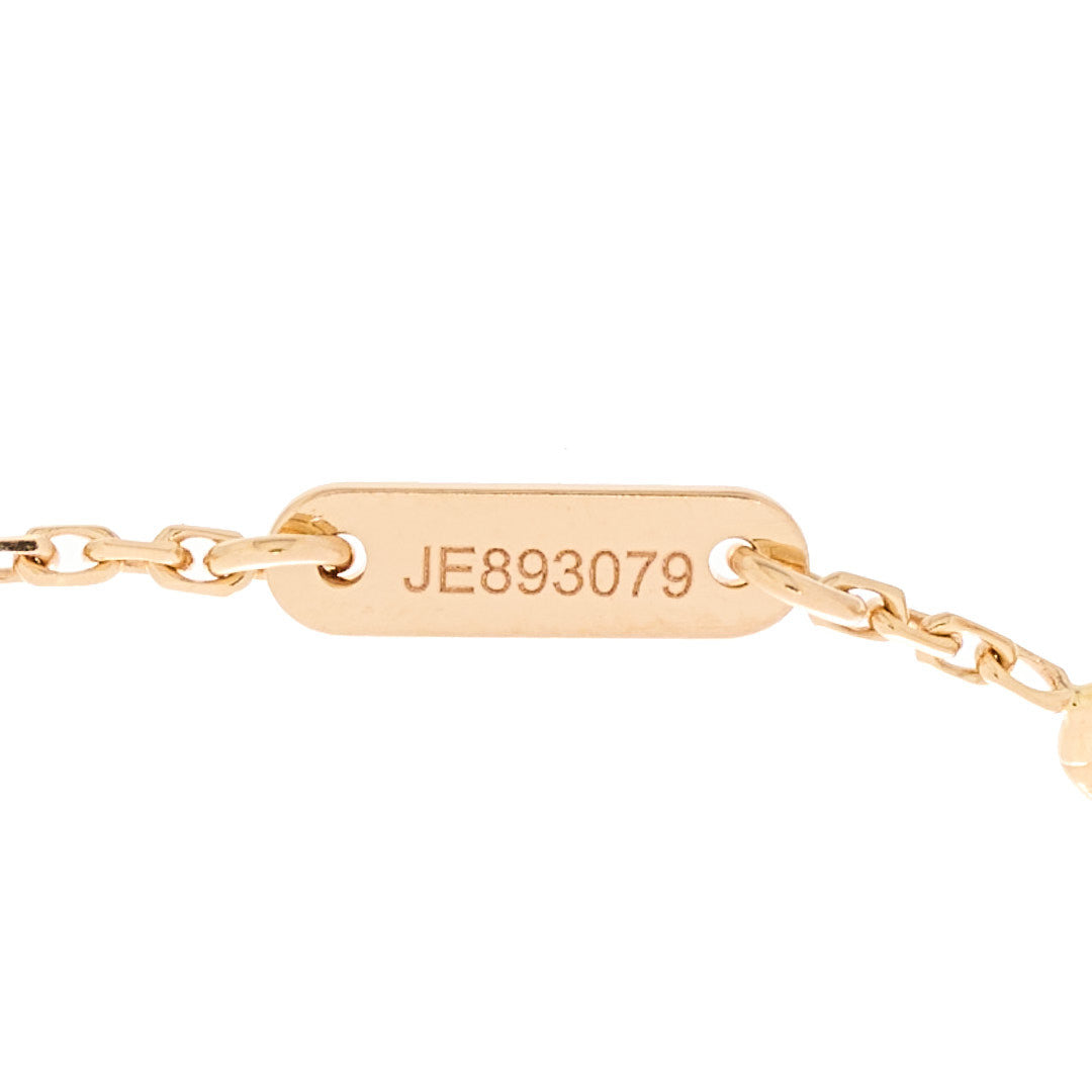 18K Rose Gold Carnelian Sweet Alhambra Heart Bracelet