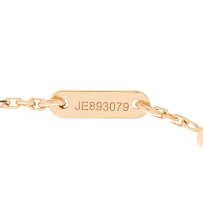 Van Cleef & Arpels 18K Rose Gold Carnelian Sweet Alhambra Heart Bracelet 4 of 5