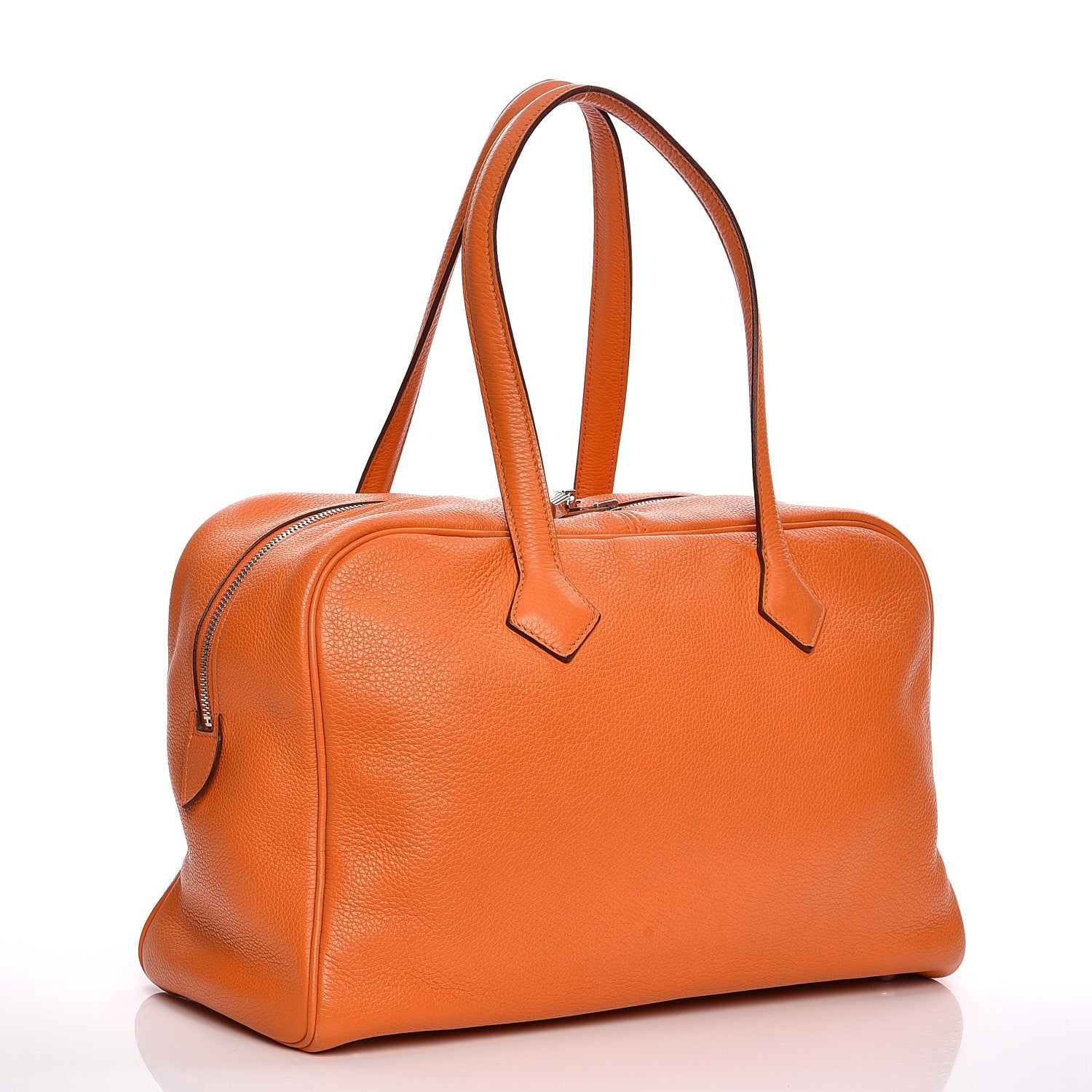 Hermes Taurillon Clemence Victoria II 35 Orange 3 of 10