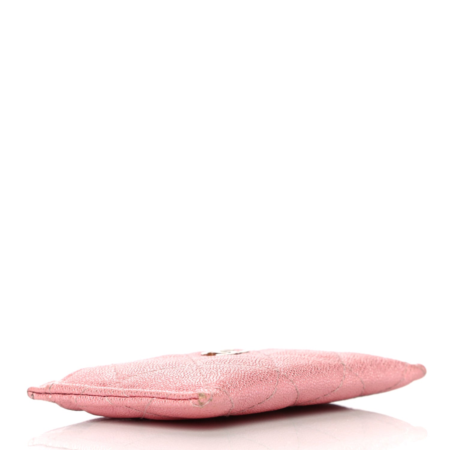 Chanel Iridescent Caviar Quilted Card Holder Pink 4 of 14