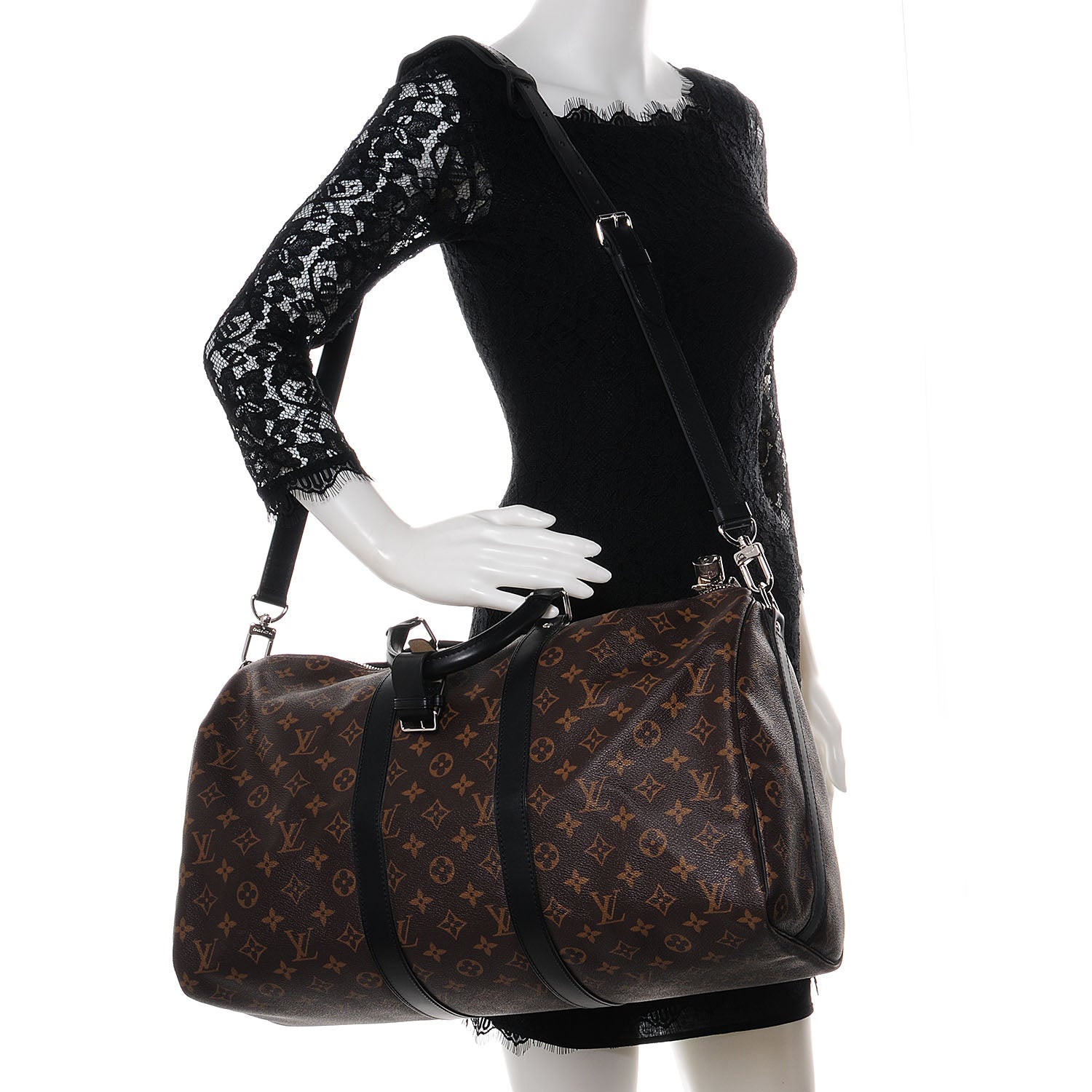 Louis Vuitton Monogram Macassar Keepall Bandouliere 45 2 of 7