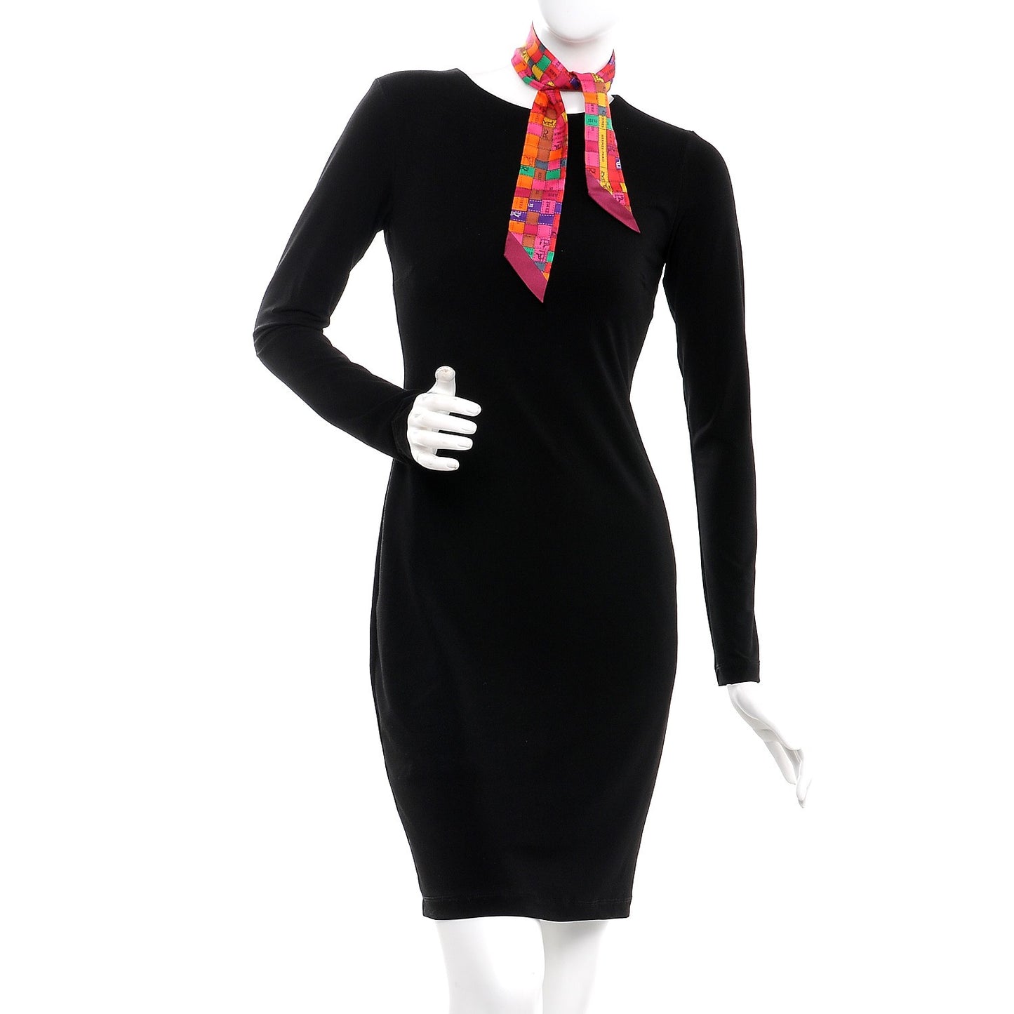 Silk Bolduc Au Carre Twilly Rose Vif Rouge Vert