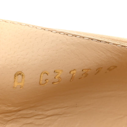Chanel Lambskin Patent Cap Toe CC Slingback Sandals 39 Beige White 7 of 7