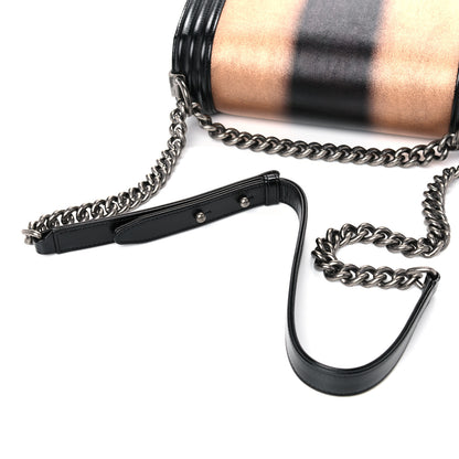 Chanel Metallic Glazed Calfskin Medium Boy Flap Pink Black 13 of 13