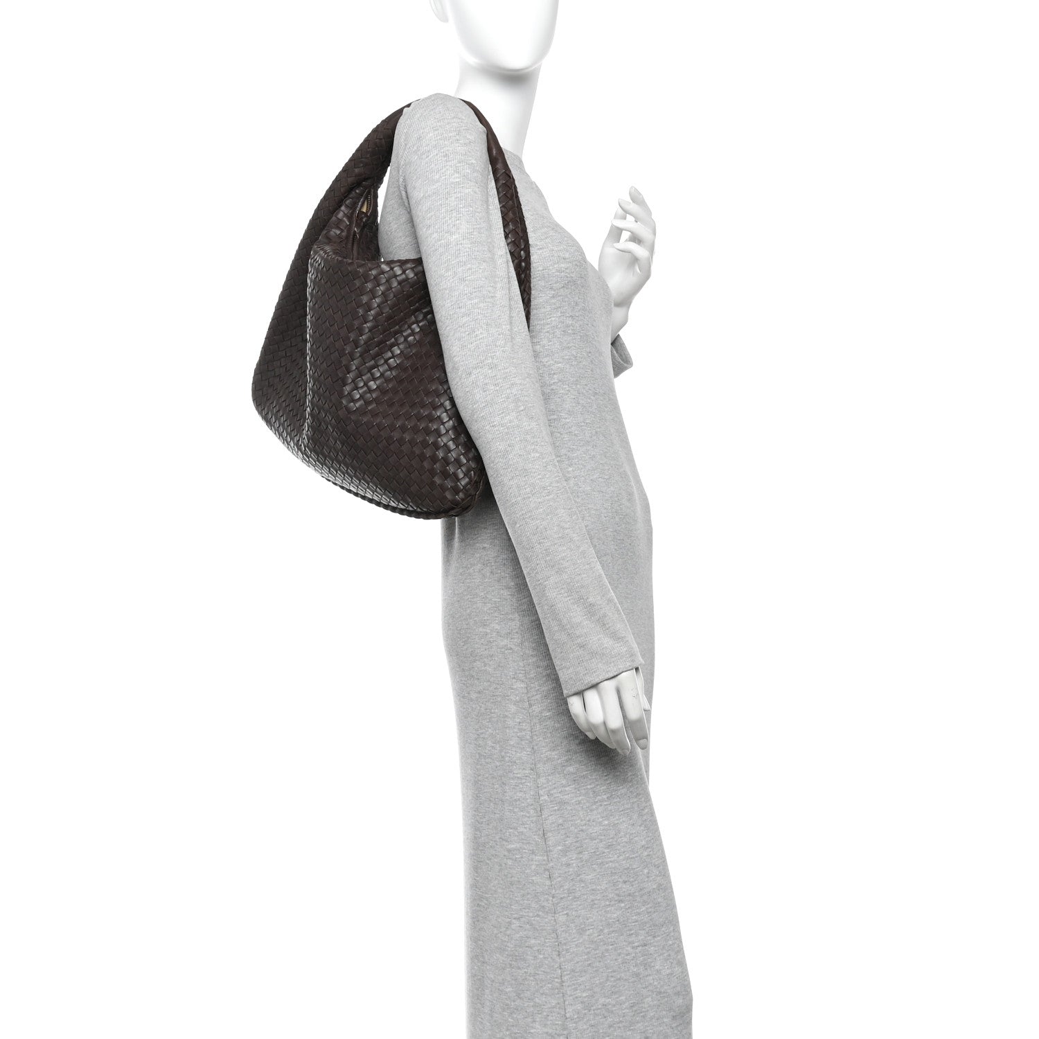 Bottega Veneta Nappa Intrecciato Large Veneta Hobo Ebano 2 of 13