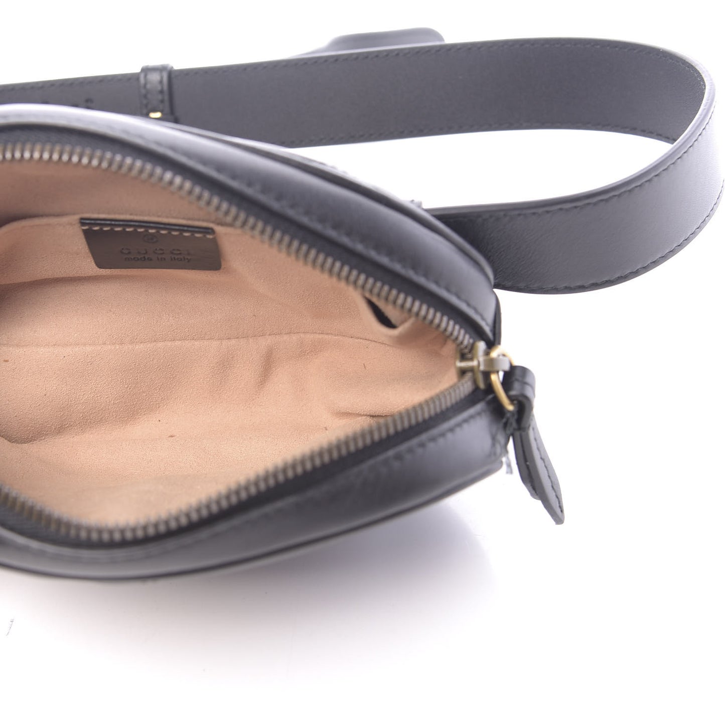 Calfskin Matelasse GG Marmont Belt Bag 95 38 Black