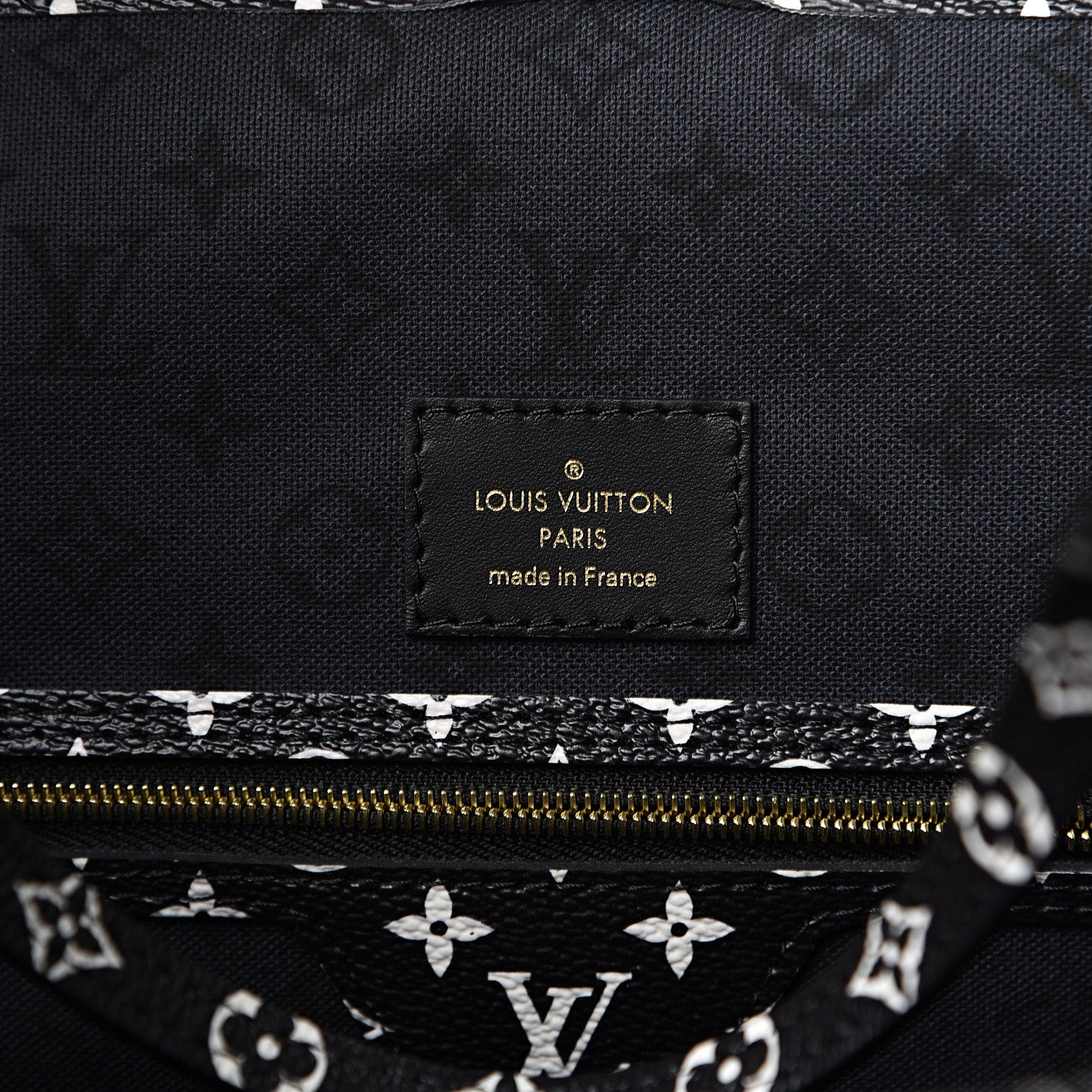 Louis Vuitton Monogram Giant Crafty Neverfull MM Creme Rouge Black 6 of 11