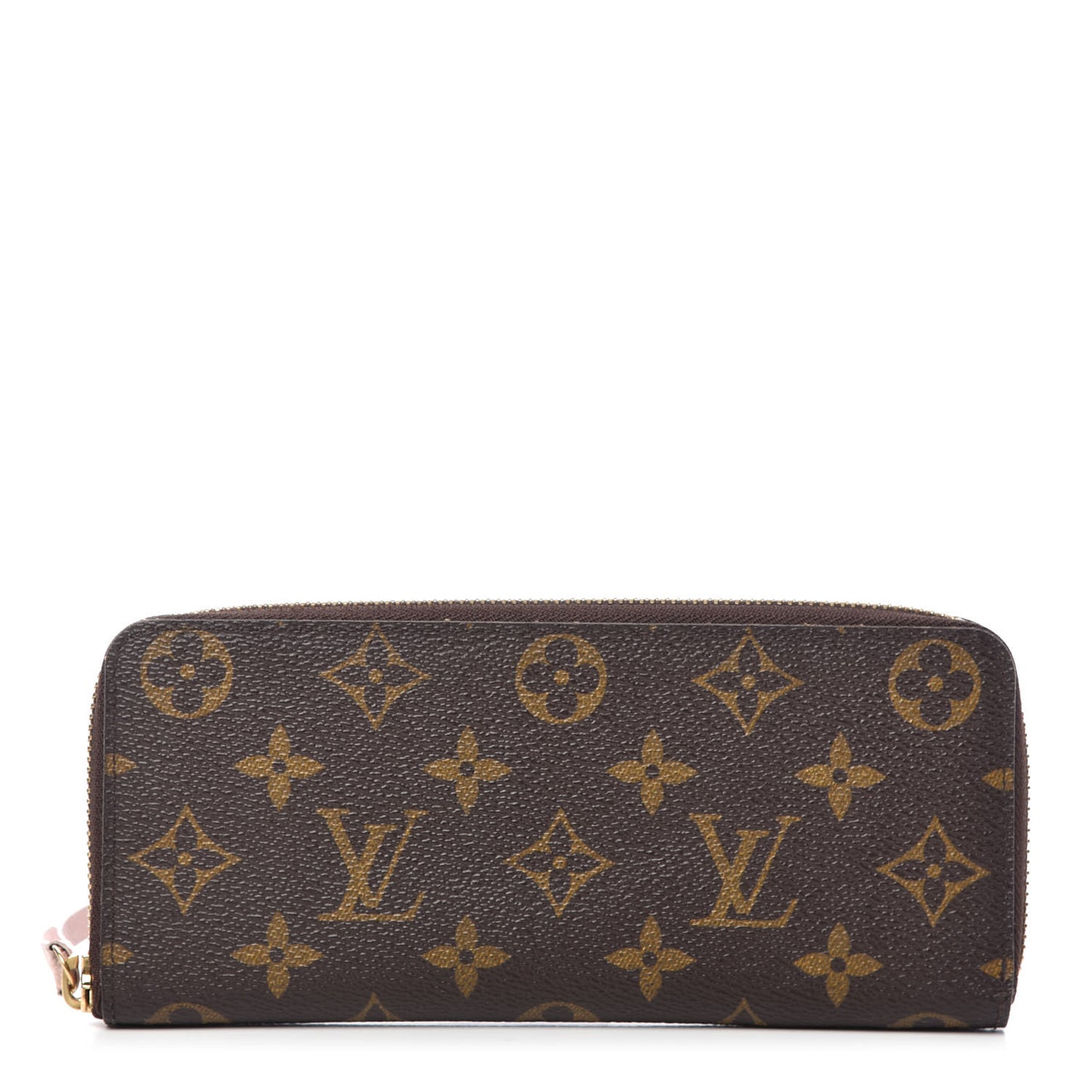 Monogram Clemence Wallet Rose Ballerine