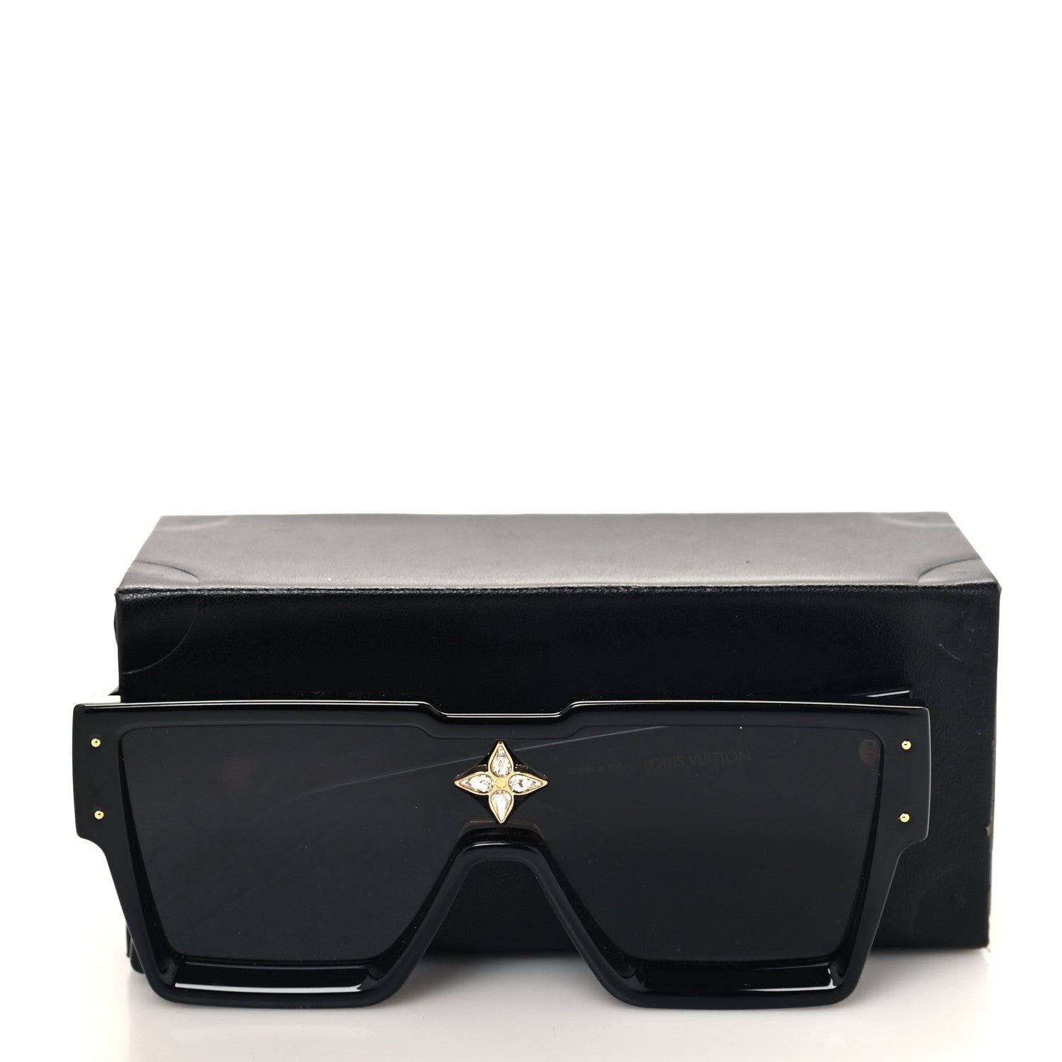 Louis Vuitton Acetate Swarovski Crystal Cyclone Sunglasses Z1578W Black 2 of 7