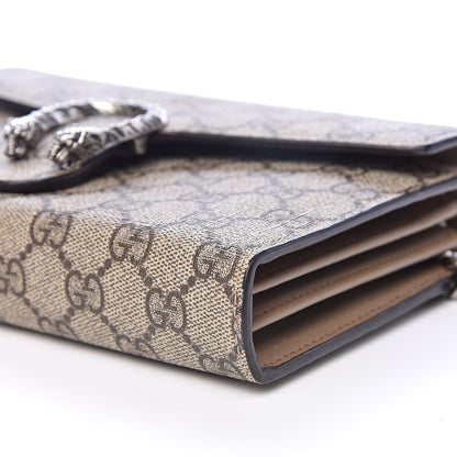 Gucci GG Supreme Monogram Mini Dionysus Chain Wallet Beige Taupe 9 of 10