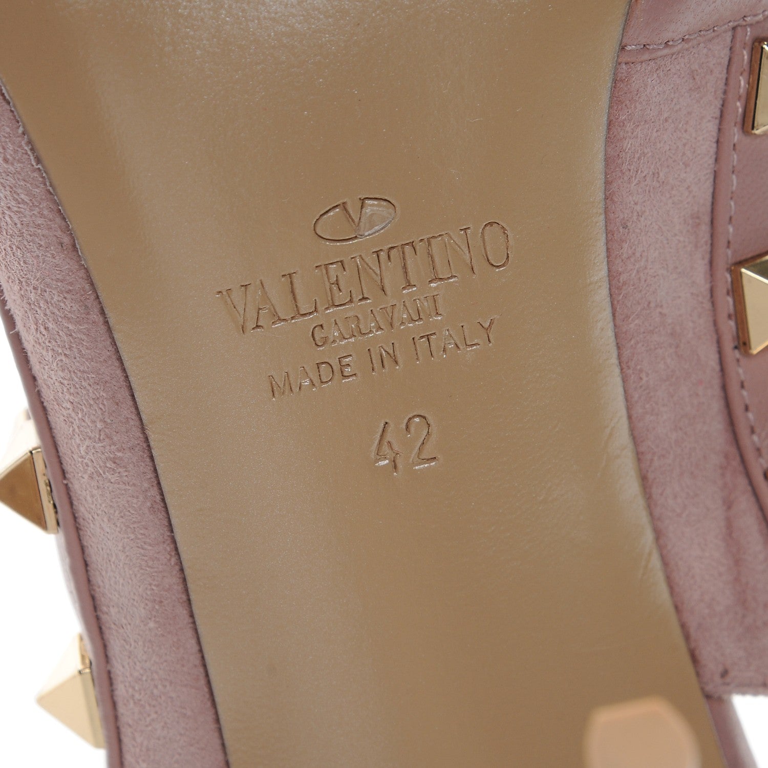 Valentino Garavani Suede Rockstud Ankle Strap 100mm Pumps 42 Loto 6 of 8
