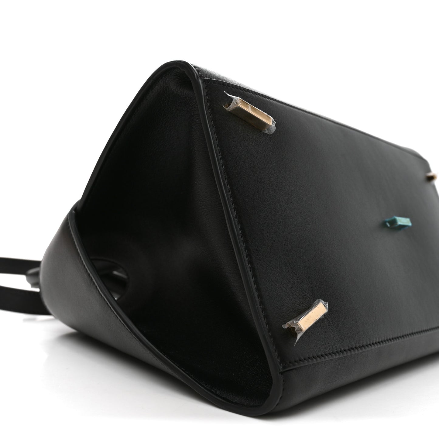 Calfskin Small Hug Bag Black Flame Red