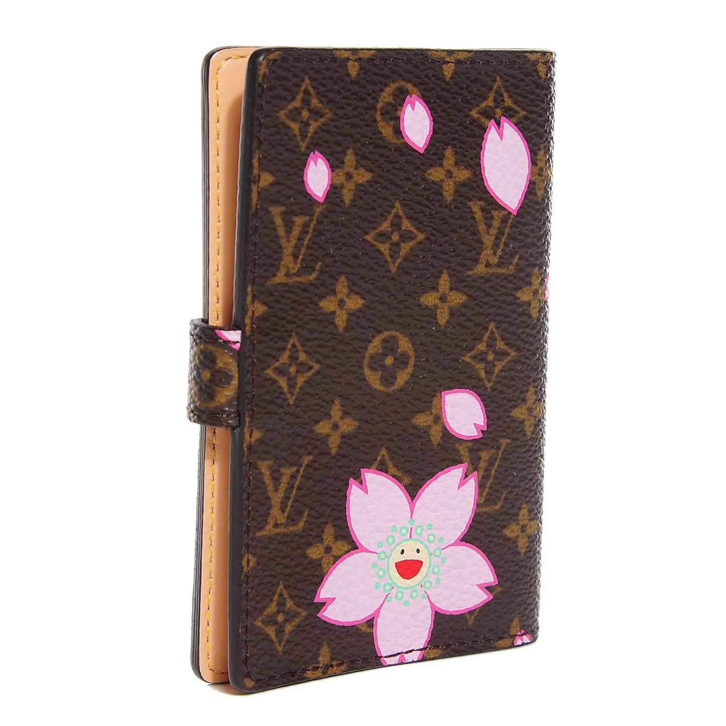 Monogram Cherry Blossom Carnet de Bal Mini Agenda Cover Brown