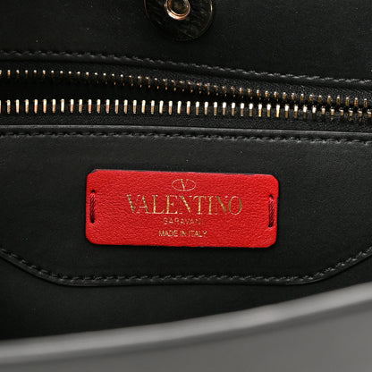 Valentino Garavani Calfskin Rockstud Vertical Tote Black 10 of 20