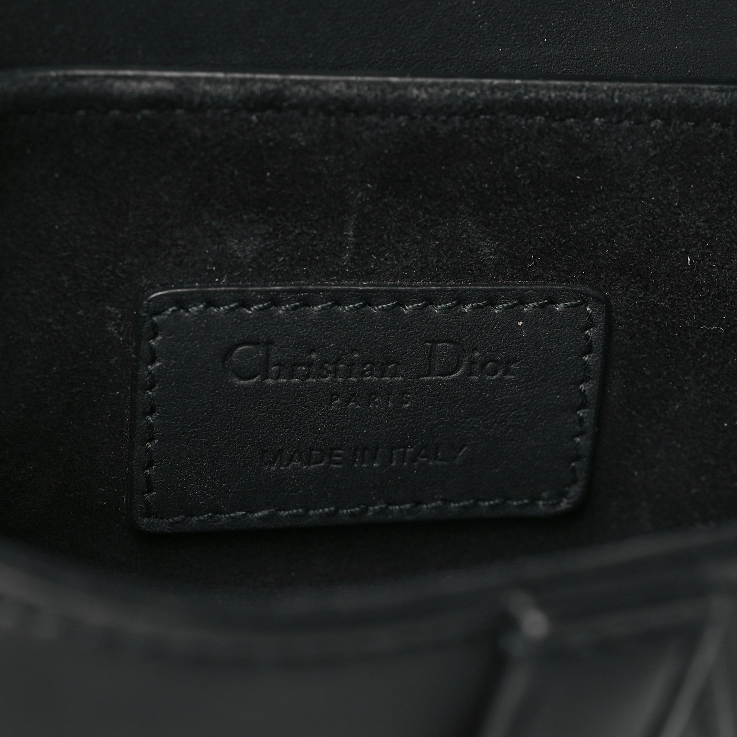 Christian Dior Ultra Matte Calfskin Mini Saddle Bag Black 6 of 12