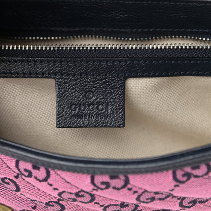 Gucci Monogram Multicolor Matelasse Diagonal Floral Embroidered Small GG Marmont Shoulder Bag Pink Blue Ivory Green Lilac 6 of 11