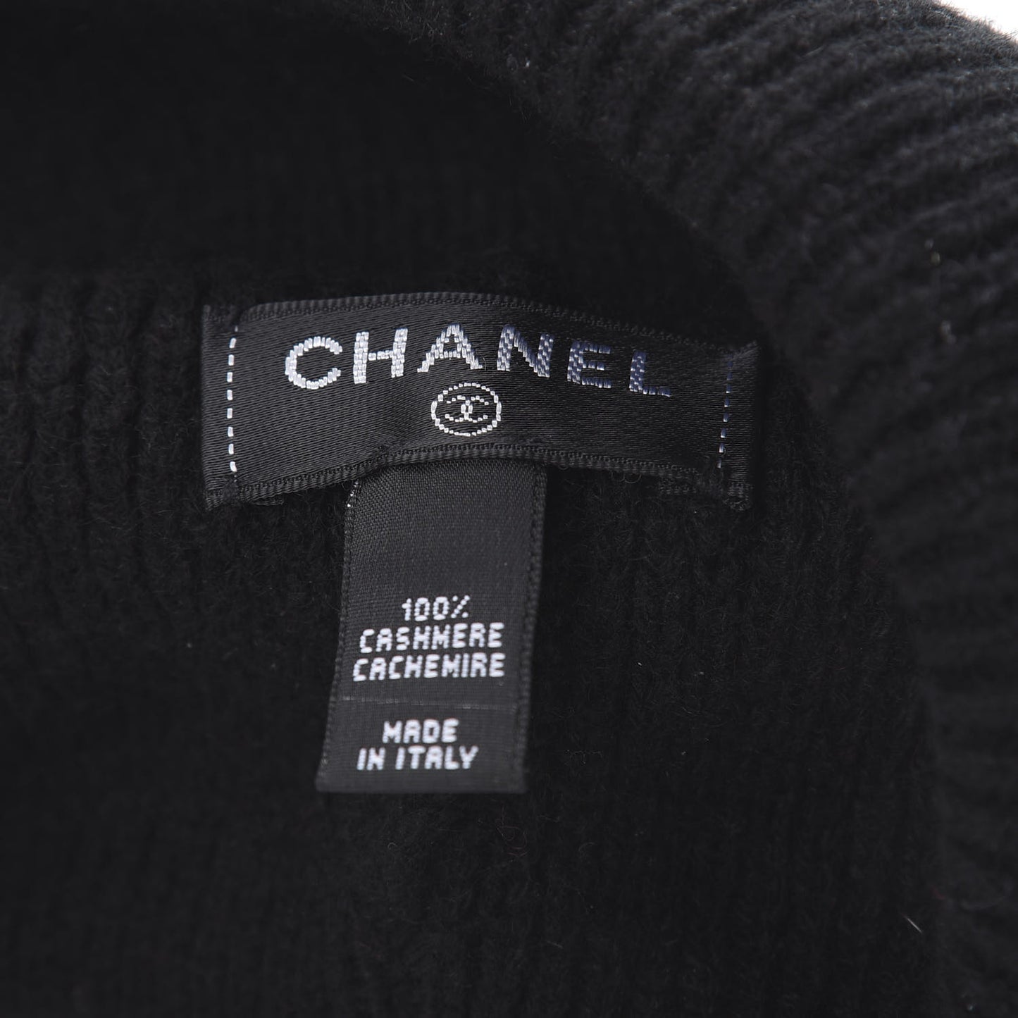 Cashmere CC Beanie Hat Black