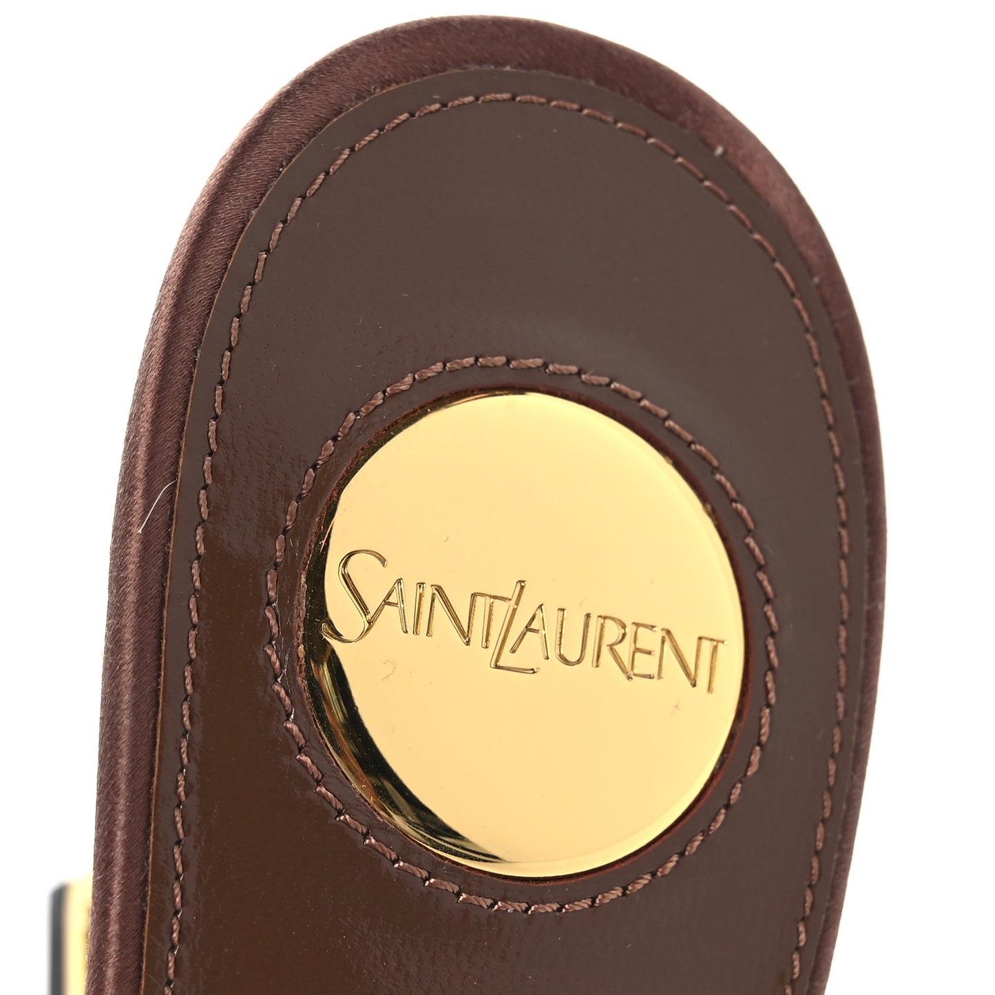 Crepe Satin Crystal Opyum Mules Manioc 36 Manoic Brown