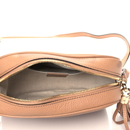 Gucci Pebbled Calfskin Small Soho Disco Bag Camelia 5 of 11