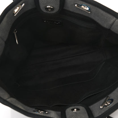 Chanel Canvas Small Deauville Tote Grey 5 of 13